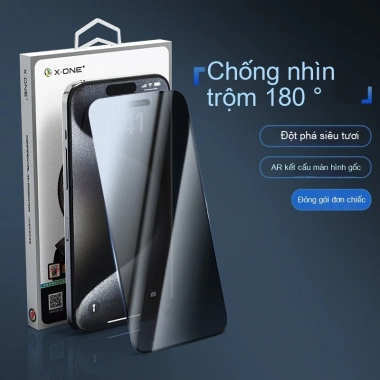 Kính cường lực 9H 360 chống nhìn trộm toàn màn hình cho iPhone 17, 16, 15, 14, 13, 12, 11 Pro Max XR Giá 49.800đ 7