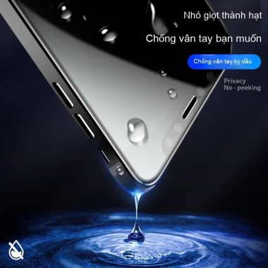 Kính cường lực 9H 360 chống nhìn trộm toàn màn hình cho iPhone 17, 16, 15, 14, 13, 12, 11 Pro Max XR Giá 49.800đ 8