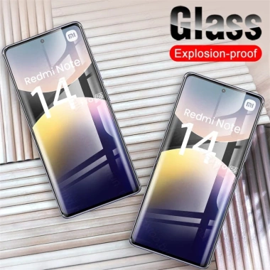 Kính Cường Lực 9H Full Cover HD Trong Suốt cho Xiaomi Redmi Note15/Note14/Note13 Pro + Plus 4G/5G – Bảo Vệ Màn Hình