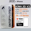 Kính Cường Lực 9H iPhone 17/16/15 - Viền mỏng 0.5mm, cong 3D, khung tự dán, 75.000₫
