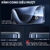 Kính Cường Lực 9H iPhone 17/16/15 - Viền mỏng 0.5mm, cong 3D, khung tự dán, 75.000₫ 3