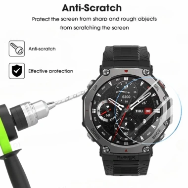 Kính Cường Lực 9H Trong Suốt cho Amazfit T-rex 3, 2, Ultra Pro - Bảo Vệ Màn Hình 2