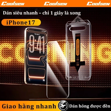 Kính Cường Lực AR Tự Dán 1 Giây – Tăng Sáng, Chống Nổ, Dành Cho iPhone 17/16/15/14/13/12/11 Pro Max, Giá 56.800₫