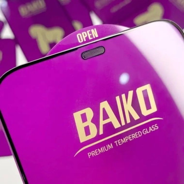 Kính Cường Lực Baiko Tím Full Màn chống bụi, dán 7-16 Pro Max Bim Care - 6.000đ