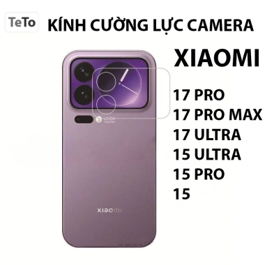Kính Cường Lực Bảo Vệ Camera Xiaomi 17 Pro Max, 15 Pro, 14 Pro – Trong suốt, 40.000đ