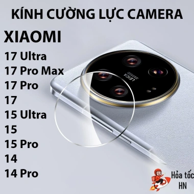 Kính Cường Lực Bảo Vệ Camera Xiaomi 17 Pro Max, 15 Pro, 14 Pro – Trong suốt, 40.000đ