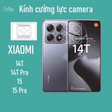 Kính Cường Lực Bảo Vệ Camera Xiaomi 17 Pro Max, 15 Pro, 14 Pro – Trong suốt, 40.000đ
