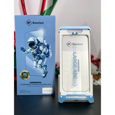 Kính cường lực Basefast tự dán, chống bụi, mạ loa cho iPhone 11‑17 Pro Max 130.000đ