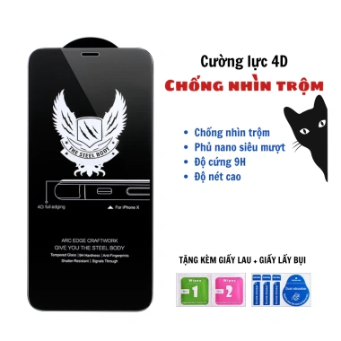 Kính cường lực chống nhìn trộm cho iPhone 6s Plus, 7/8/XS/11/12/13/14/15/16 Pro Max - Meomeocase, giá 19.900 VND 10