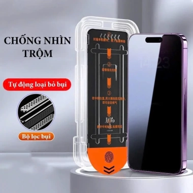 Kính cường lực chống nhìn trộm iPhone tự dán khung, tự rút bụi full màn hình 16‑11, giá chỉ 29.000đ 7 Kính cường lực chống nhìn trộm iPhone tự dán khung, tự rút bụi full màn hình 16‑11, giá chỉ 29.000đ 7