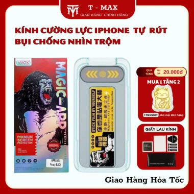Kính cường lực chống nhìn trộm iPhone tự dán khung, tự rút bụi full màn hình 16‑11, giá chỉ 29.000đ 9 Kính cường lực chống nhìn trộm iPhone tự dán khung, tự rút bụi full màn hình 16‑11, giá chỉ 29.000đ 9