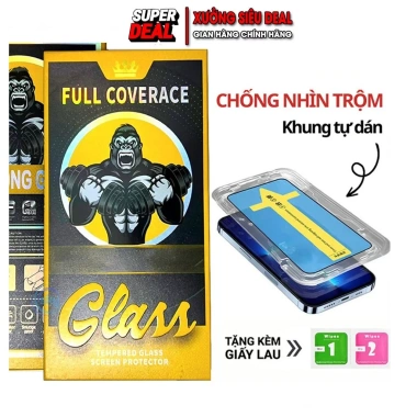 Kính Cường Lực Chống Nhìn Trộm iPhone XR‑XS‑11‑12‑13‑14‑15‑16 Pro Max Plus – 35.800₫