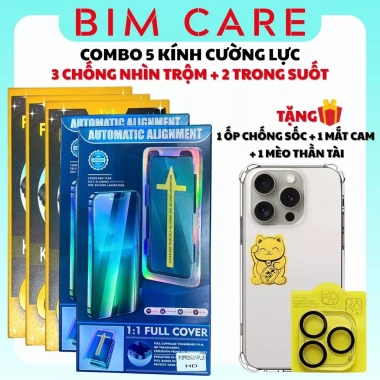 Kính Cường Lực Chống Nhìn Trộm Khung Tự Dán KINGKONG + 2 Kính + Ốp iPhone 130k