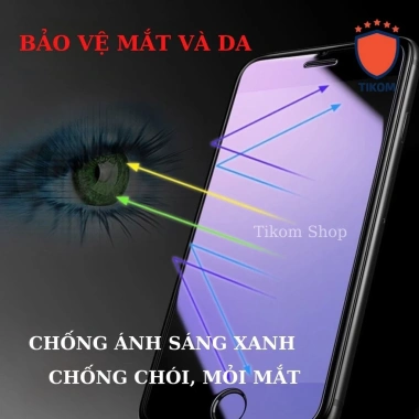 Kính cường lực chống nhìn trộm, lọc xanh cho iPhone 13/12/11 Pro, Mini, XR, XS, 6/7/8 Giá 29k Tikom Shop 3 Kính cường lực chống nhìn trộm, lọc xanh cho iPhone 13/12/11 Pro, Mini, XR, XS, 6/7/8 Giá 29k Tikom Shop 3