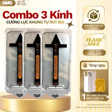 Kính cường lực chống trộm iPhone 17 Pro, tặng ốp và mèo thần tài, giá 39.000đ