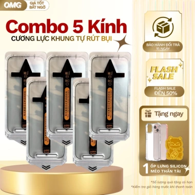 Kính cường lực chống trộm iPhone 17 Pro, tặng ốp và mèo thần tài, giá 39.000đ