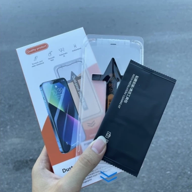 Kính cường lực chống trộm iPhone 17 Pro, tặng ốp và mèo thần tài, giá 39.000đ