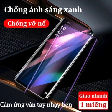 Kính cường lực cong chống nổ cho OPPO Reno 14F, 13, 12, 11, 10, 8, 7 Pro - Giá 65.800₫