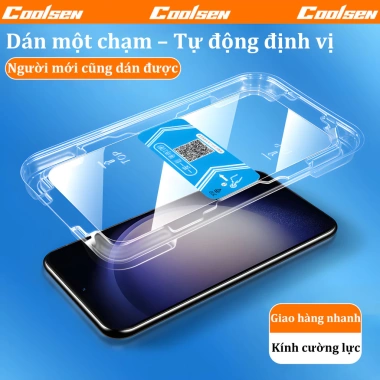 Kính cường lực dán không lệch, dễ căn chỉnh – Dành cho Samsung S26 S25 S24 S23 Ultra, Apple A16 A15 A14, chỉ 48.800₫