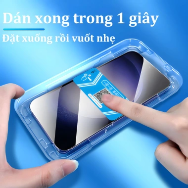 Kính cường lực dán không lệch, dễ căn chỉnh – Dành cho Samsung S26 S25 S24 S23 Ultra, Apple A16 A15 A14, chỉ 48.800₫