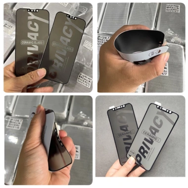 Kính cường lực dẻo chống nhìn trộm, chống vân tay cho iPhone 7 Plus tới iPhone 16 Pro Max - 29.000₫