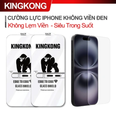 Kính Cường Lực Elephant Full Màn Hình Trong Suốt cho iPhone 6/6S/7/8/X/XS/XSM/11/12/13/14/15 Pro Max - Bảo Vệ 9H, Giá 58k