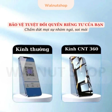 Kính Cường Lực ESD 360 Chống Nhìn Trộm 9H Full Keo Viền cho iPhone X đến 17 Pro Max 6