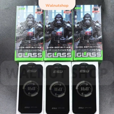Kính Cường Lực ESD 360 Chống Nhìn Trộm 9H Full Keo Viền cho iPhone X đến 17 Pro Max 10