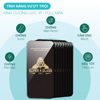 Kính Cường Lực ESD Khánh An iPhone 17-16-15-14-13-12-11 Pro/Plus/Promax - Giá 30.000đ 2 Kính Cường Lực ESD Khánh An iPhone 17-16-15-14-13-12-11 Pro/Plus/Promax - Giá 30.000đ 2