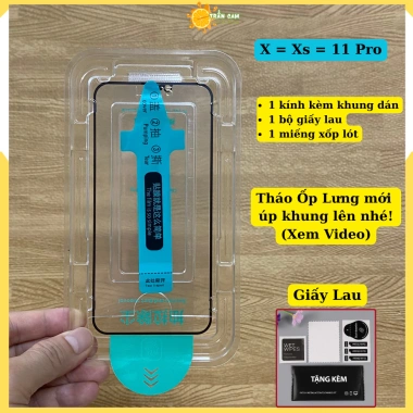 Kính cường lực full màn hình iPhone X/11/12/16, chống vân tay, tự dán, tự rút bụi - Giá chỉ 26.000₫ 10 Kính cường lực full màn hình iPhone X/11/12/16, chống vân tay, tự dán, tự rút bụi - Giá chỉ 26.000₫ 10