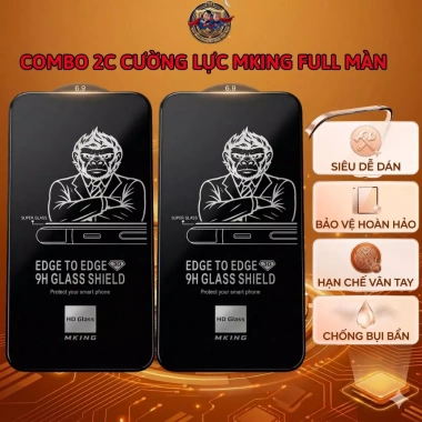 Kính cường lực Full Màn iPhone 7/8/XS Max/11/12/13 Pro Max/14/15/16 – Giá chỉ 21.900đ, bảo vệ tối ưu