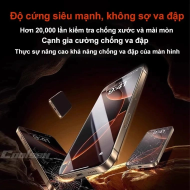 Kính cường lực HD cho iPhone 17/16/15/14/13/12/11 Pro Max - Giá chỉ 39.800₫, bảo vệ màn hình