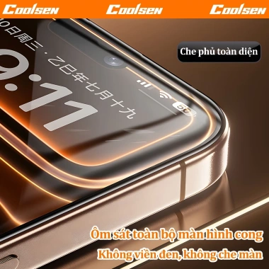 Kính cường lực HD trong suốt chống ánh sáng xanh cho iPhone 11 12 13 14 15 16 17 Pro Max Air X XS XR - Giá 39.800 VND