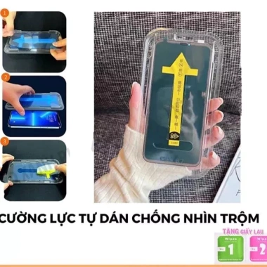 Kính Cường Lực Iph Chống Nhìn Trộm Full Màn cho iPhone 7 đến 17 Pro Max giá 30.000 VND