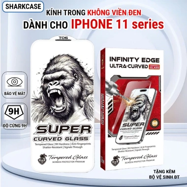 Kính cường lực iPhone 11, 11 Pro Max trong suốt không viền, bảo vệ màn hình chỉ 60.000₫