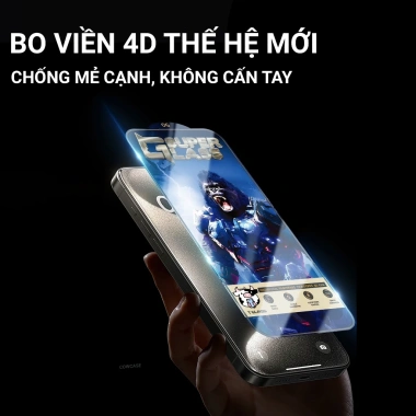 Kính Cường Lực iPhone 14/13/12/11 Full Màn Premium - Giảm còn 68.000đ, bảo vệ 100%