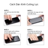 Kính cường lực iPhone 14‑17 Pro 9D Tím Corning siêu chịu lực, chống vân tay 3astore 4