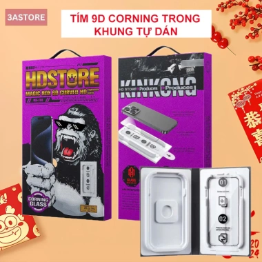 Kính cường lực iPhone 14‑17 Pro 9D Tím Corning siêu chịu lực, chống vân tay 3astore 7 Kính cường lực iPhone 14‑17 Pro 9D Tím Corning siêu chịu lực, chống vân tay 3astore 7