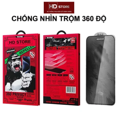 Kính Cường Lực iPhone 15/16/17 Pro Max WTP-089 - Chống Nhìn Trộm 360°, Nano Siêu Mượt, Giá 116.184₫ 10