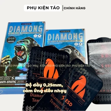 Kính Cường Lực iPhone 16 Pro Max KINGKONG CHỐNG BÁM VÂN TAY Full Màn Hình Giá Rẻ 29k 3 Kính Cường Lực iPhone 16 Pro Max KINGKONG CHỐNG BÁM VÂN TAY Full Màn Hình Giá Rẻ 29k 3