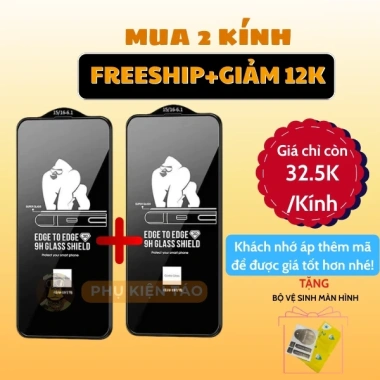 Kính Cường Lực iPhone 16 Pro Max KingKong Full Màn - Chống Nhìn Trộm, 37.500 VND