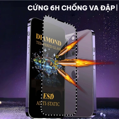 Kính Cường Lực iPhone 16/15/14/13/12 kèm Khuôn Dán - Viền Đính Đá Giả Kim Cương Sang Chảnh 4 Kính Cường Lực iPhone 16/15/14/13/12 kèm Khuôn Dán - Viền Đính Đá Giả Kim Cương Sang Chảnh 4