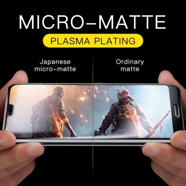 Kính cường lực iPhone 17/16/15 Pro Max - Chống vân tay, mồ hôi, AG full màn, màu nhám, giá 50.050 VND