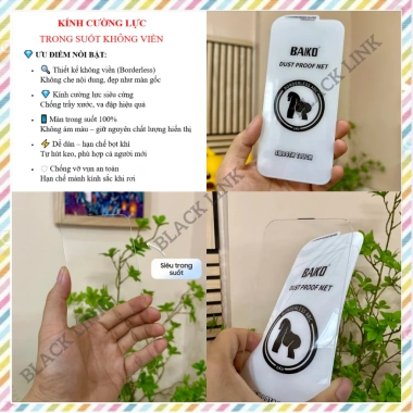 Kính cường lực iPhone 21D REMAX BAIKO - Giá 21.498 VND, hỗ trợ 6/7/8 Plus, XS, XR, XS Max, 11‑15 Pro/Plus 10 Kính cường lực iPhone 21D REMAX BAIKO - Giá 21.498 VND, hỗ trợ 6/7/8 Plus, XS, XR, XS Max, 11‑15 Pro/Plus 10