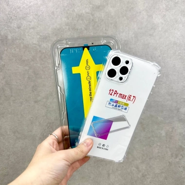 Kính cường lực iPhone 4 Kính trong suốt, tặng 1 ốp (7-16 Pro Max) chỉ 45.000 4
