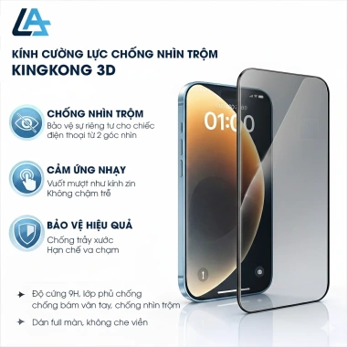 Kính Cường Lực iPhone ADL Full Màn - Chống Nhìn Trộm, Bảo Mật, Chống Trầy 3