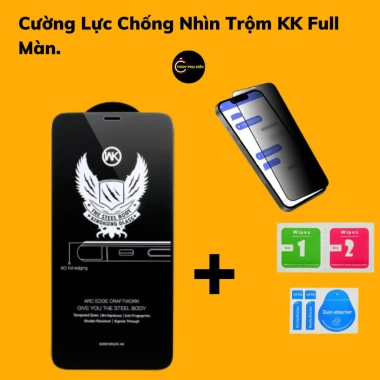Kính cường lực iPhone BAIKÔ KK chống nhìn trộm, khung tự dán - Giá chỉ 21.250₫ 4