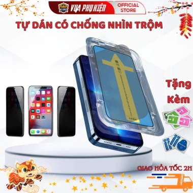 Kính cường lực iPhone cho 7plus-17Promax, tặng giấy lau, bảo vệ mạnh, giá 29.500₫