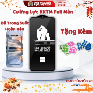 Kính cường lực iPhone cho 7plus-17Promax, tặng giấy lau, bảo vệ mạnh, giá 29.500₫