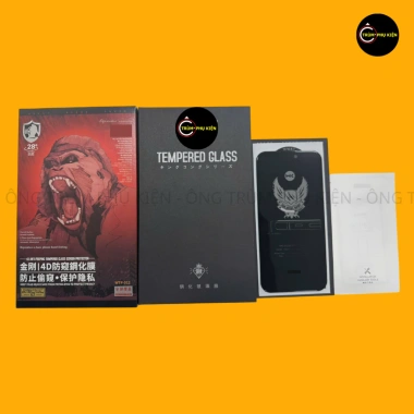 Kính Cường Lực iPhone Chống Nhìn Trộm Full Màn 4D - Giá 82.000, tương thích 6splus‑17 Pro 4